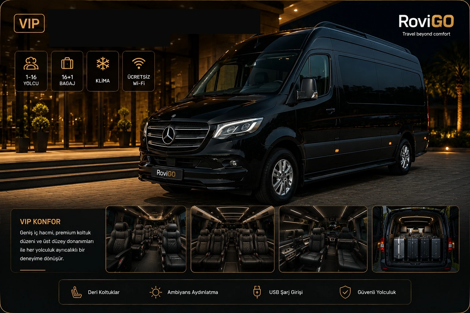 Mercedes Sprinter VIP transfer